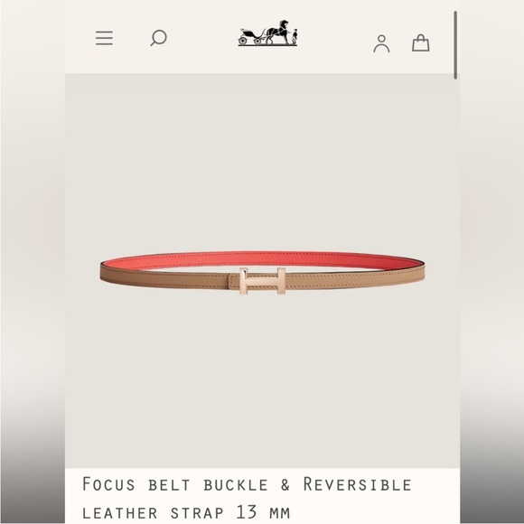 Hermes Accessories - Focus 13mm Hermes reversible belt